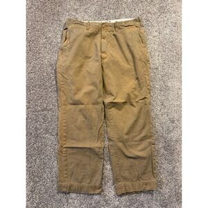 Polo Jeans Co Ralph Lauren Chinos Mens 34x30 Khaki RL67 Military Field Issue *